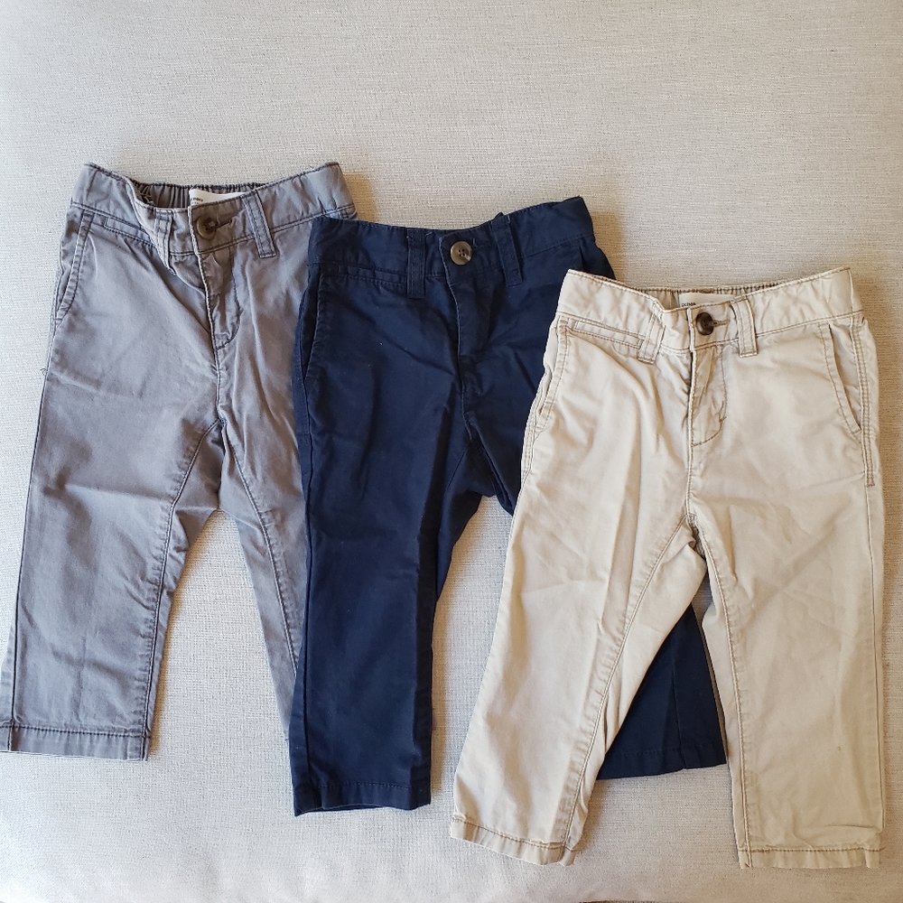 Old Navy Boys Khaki Chino Bundle 3-pack